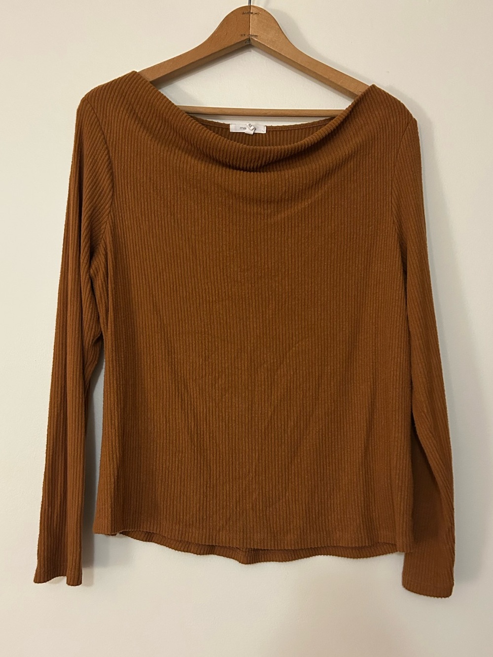 Cowl Neck Long Sleeve Shirt